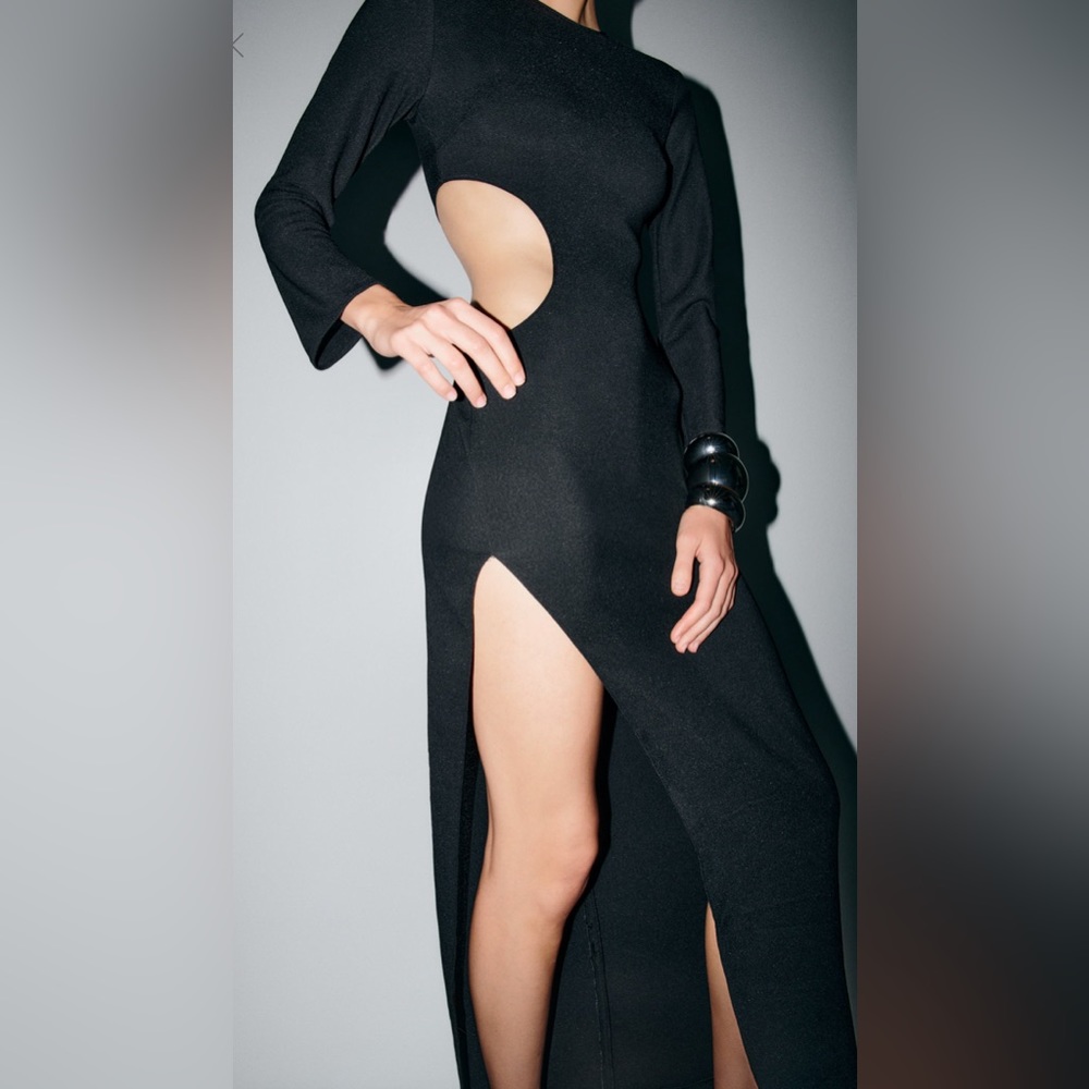 ZARA CUT OUT LONG DRESS ZW COLLECTION
